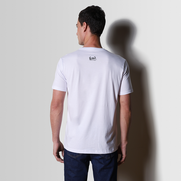 Camiseta Algodão Pima Andy Hope Masculina | Life T-Shirt - Branco