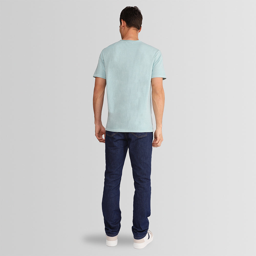 Camiseta com Bolso Masculina - Azul