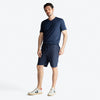 Bermuda Moletom Textura Leve Masculina - Azul Marinho