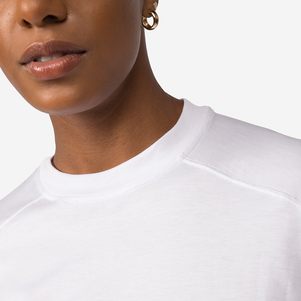 Camiseta Recortes Feminina - Branco