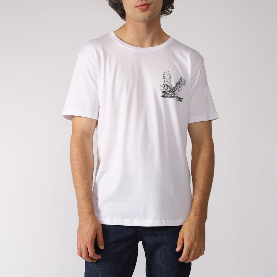 Camiseta Algodão Pima Basiches São Paulo | Life T-Shirt - Branco