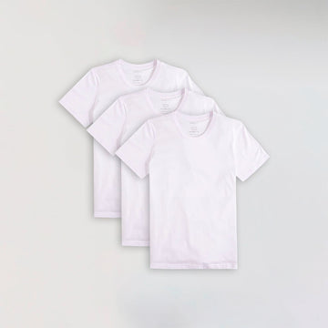 Kit Camiseta Algodão Pima Feminino | Life T-Shirt - Branco