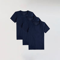 Kit Camiseta Algodão Pima Feminino | Life T-Shirt - Azul Marinho